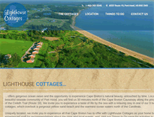 Tablet Screenshot of lighthouse-cottages.com